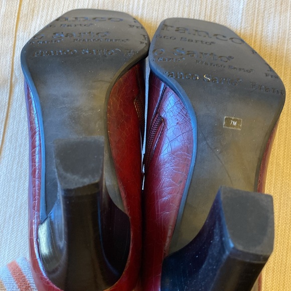 FRANCO SARTO Alta II Cherry Red Heels. Size 7 - Picture 5 of 7